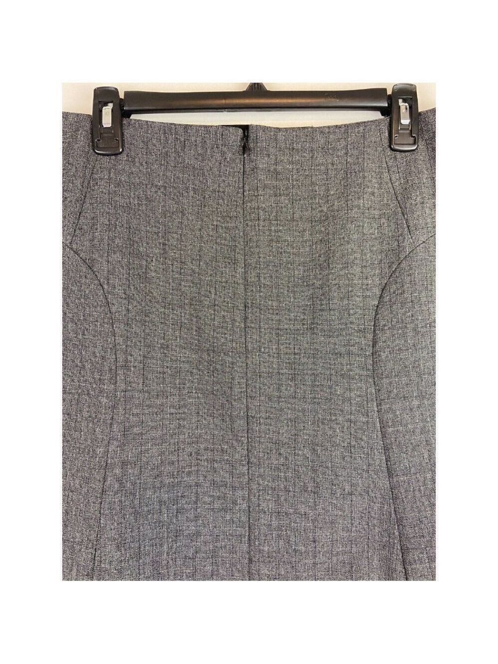 Cleo Charcoal Flippy Suiting Skirt Size 6 - Picture 8 of 12